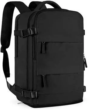 coofay Travel Backpack For Women Men Airline Approved Carry On Backpack Flight Approved Waterproof Sports Luggage Backpack Casual Daypack Small Hiking Backpacks Black Backpacks