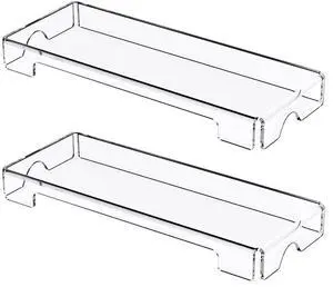 WINFFOR Acrylic Keyboard Cover Protector - 2 Pack Mechanical Keyboard Dust Cover Computer Keyboard Cover Keyboard Protector Fits 17'' Keyboard (Crystal Clear)