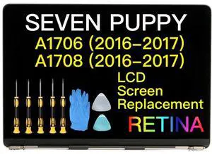 (Silver) for MacBook Pro A1706 A1708 (13in, 2016-2017) EMC (3071) (3163) (2978) (3164) Retina CFCC Full Display Assembly LED LCD Screen Replacement A+++
