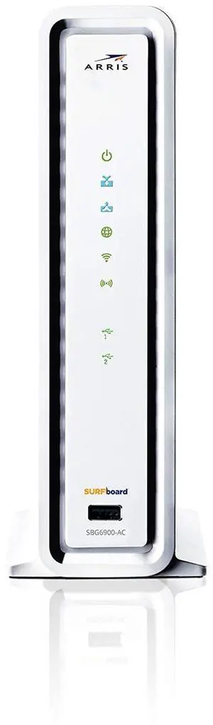 ARRIS SURFboard SBG6900AC Docsis 3.0 16x4 Cable Modem/ Wi-Fi AC1900 Router - Retail Packaging - White