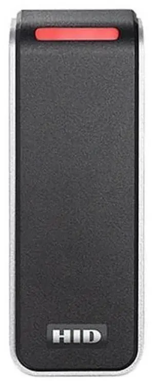 HID 20NKS-T0-000000 Signo 20 Mullion Terminal Strip Reader with Priority Standard Profile, Black with Silver Trim