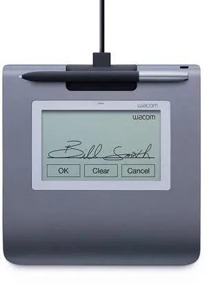 Wacom STU-430 4.5" Monochrome Signature Pad, 2540 lpi, 1024 Pressure Level, Pen,