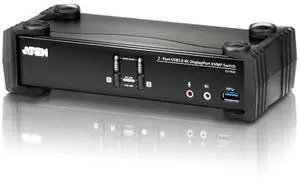 ATEN CS1922 2-Port USB 3.0 4K DisplayPort KVMP Switch (Cables Included) MST DP++ HDMI DVI via DP to HDMI/DVI, DP++ Adapter