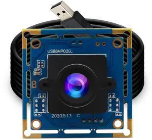 8MP USB Camera Module IMX179 3264x2448P HD Small UVC Webcam with M12 3.6mm Lens - Manual Focus Plug & Play for Lightburn 3D Printer Raspberry Pi PC Mac Linux - Industrial/Machine Vision