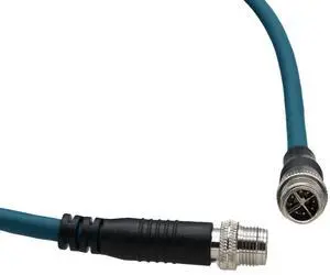 ZBLZGP Industrial M12 8 Pin X-Code 10Gbps Cable, Engineered for Textile Mills, Apparel Manufacturing Factories and Fabric Processing Facilities 2M