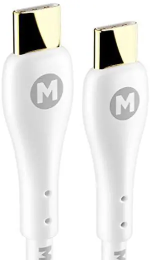 MAGFAST Lux USB-C to USB-C Cable | Alpine White | 6ft | PD Power Delivery | Fast Charging cord for all Androids iPhone 16 16 Pro Max Plus iPad Tablets Laptops Switch Samsung Galaxy S24 S23 MacBook Pro