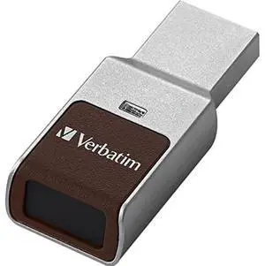 32GB Fingerprint Secure USB 3.0 Flash Drive with AES 256 Hardware Encryption  Silver