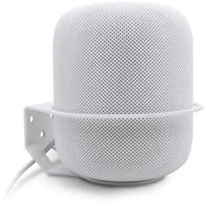 ALLICAVER Wall Mount Compatible Apple HomePod, Speaker Mount for Homepod 2, Sturdy Metal Made Mount Stand Holder Compatible Apple HomePod, White