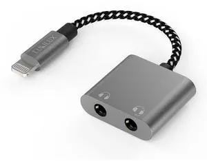 Cubilux Lightning Dual Headphone Splitter [Aluminum Case, Apple MFi Certified] Double 3.5mm Audio Jacks Splitter for 2 Earphones Compatible with iPhone 14 Pro Max 14 Plus/13/12/11/SE 2/Xr/Xs Max, iPad
