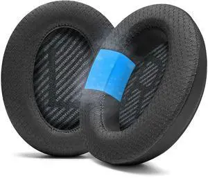 WC Freeze QC35 - Cooling Gel Ear Pads for Bose QC35 & QC35ii (QuietComfort 35) Headphones & More | Breathable Sports Fabric, Cooling Gel, Extra Thick & Cooler for Longer | Black