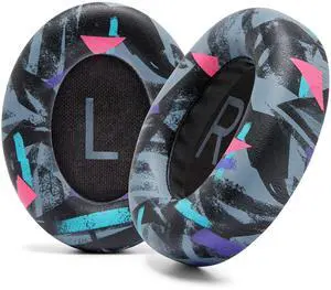 WC Wicked Cushions Upgraded Replacement Ear Pads for Bose 700 Noise Cancelling Headphones (NC700) - Softer PU Leather, Luxurious Memory Foam, Added Thickness, Extra Durable Ear Cushions |90's Black