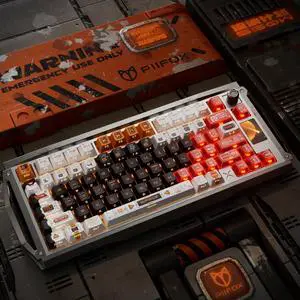 ULTRAEQUIP Clear Keycaps + PBT Keycaps Transparent keycaps 182Keys Side Printed Keycaps Dye Sub Shine Through Keycaps Cherry Profile Keycap Set for MX Switch Mechanical Keyboard Key Cap (Side Printed)