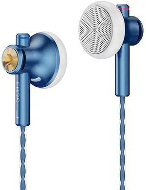 NICEHCK EB2S Pro 4.4mm Balanced Wired Earbuds, Audiophile HiFi in-Ear Headphones, Flat Head Earphone Without Microphone for Music Enthusiastic/Singer/F20,R4 DAP (4.4mm no Mic)