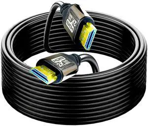 HDMI Cable 75FT 1.4 10.2Gbps, Bright Aluminum Plating Shell, High Speed HDMI Cables 2K60 1080P eARC HDR HDCP 2.2 2.3 Compatible with Apple TV 2K Roku Sony LG Samsung Xbox Series X RTX 3080 PS4 PS5