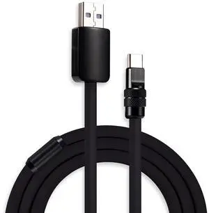 chubbycable Black Chubby - Special Black Samurai Edition Silicone USB C Cable Durable 240W Fast Charging Cable Phones Tablets Power Bank Charger Cord, USB A to Type C, 6.6FT