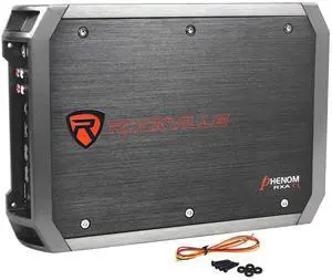 Rockville RXA-T1 1500W 2-Channel Car Amplifier, Dyno-Certified RMS, MOSFET Power, ELNA Capacitors, Class A/B, Perfect for Car Audio and Subwoofers
