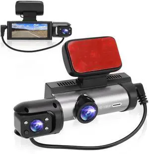 3.16" Car Driving Recorder, Dual Cam, Front & Rear Recording Dashboard Camera HD Car Parking Monitor