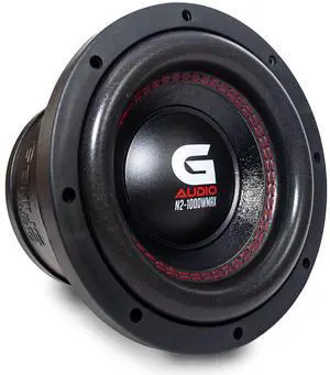Genius Audio N2-M8D2 8", 500 Watts RMS - 1000 Watts Max, High Power Pro Audio Subwoofer Speaker, Steel Basket Car Audio Speaker, Ferrite Magnet, 2 Ohm, Copper Coil, Reinforced Paper Cone (1 Speaker)