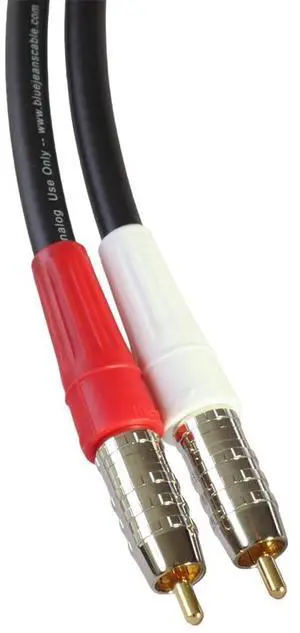 Blue Jeans Cable LC-2 Stereo Audio Cables (Black, 6 Foot)