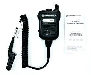 Motorola Solutions PMMN4106CBLK APX XE500 Remote Speaker Mic with Five Integrated Microphones and Adaptive Audio Engine, IP 68 Rating, and Extreme Heat Resistant Temp Cable