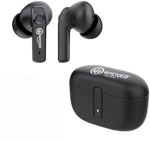 Wicked Audio Mojo 700 True Wireless Bluetooth Earbuds | ANC Noise Cancelling | Clear Call Mics | Long Battery Life | Mobile App | Custom EQ Modes | GPS Find Buds | Transparency Mode | Low Latency