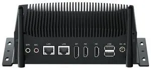 WEIDIAN Industrial PC, Fanless Mini PC, Core i5 10210U (up to 4.20 GHz), 2HD+DP Triple Display, 2RS232/RS422/RS485 COM, 2RJ45 LAN, 6USB, GPIO, WiFi, BT, Win11, Linux, Ubuntu(16GB RAM 512GB SSD)