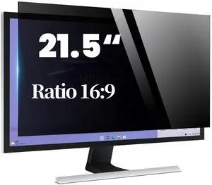 Twugs Computer Privacy Screen 21.5 Inch, Privacy Screen for Computer Monitor, Anti-Glare & Anti-Blue Light Privacy Filter for Computer Display