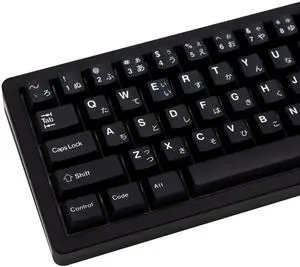 TIMSEKER Black Japanese PBT Keycap Set, 129 Keys Dye Sublimation Cherry Profile Keycap, White on Black Minimalist Custom Key Cap for Cherry MX Switches ANSI Layout Mechanical Gaming Keyboard