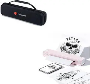 Phomemo M08F Wireless Tattoo Transfer Stencil Printer with Black Case