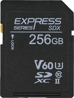 Novachips 256GB Express SDXC V60 UHS-II Memory Card - Nikon/Panasonic/Canon/Sony/Fujifilm (NP467C256GTX3)