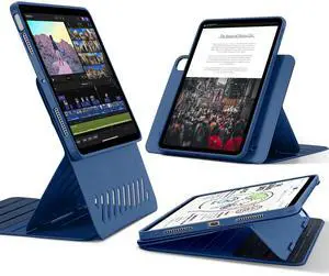ESR for iPad Air 13 Inch Case (2025/2024) M3/M2, Removable Magnetic Cover, Adjustable Portrait/Landscape Stand with Raised Screen View, 9 Standing Angles, Shift Series, Blue