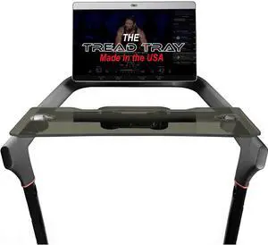 TFD The Tread Tray 2.0 | Compatible with Peloton Tread (Does NOT FIT Tread Plus), Made in USA | Walking Desk Attachment Holder for Laptop, Tablet, Phone, & Book (Black)