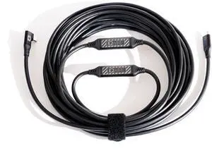 IQwire CXRBON BLXCK X10 USB-C to USB-C 33' 10m Right Angle Intelligent Photography Tether Cable