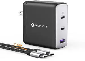 100W USB C Charger, 120W MacBook Pro Charger, 3-Port GaN Fast Charger with PD3.0, PPS, USB C Charger for MacBook pro & MacBook Air, ipad Air, iPhone 15, iPad, Laptops and All USB C Device