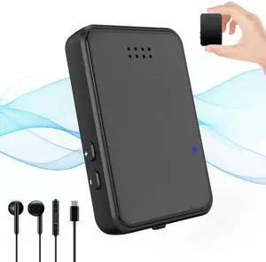 64GB Digital Voice Recorder with Playback- Audio Recording Device AI Triple Intelligent Noise Cancellation -Small Recording Devices 60 Hours Recording,Voice Activated Recorder for Lectures, Meetings