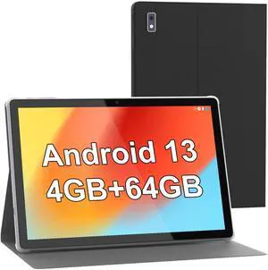 BYYBUO A10_L Tablet, 10.1" Screen, 2GB RAM 64GB Storage, HD Display, Dual Cameras, Case Included