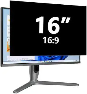 16 Inch Privacy Screen for Computer Monitor Eye Protection Anti Glare Blue Light Monitor Privacy Shield Screen 16 Inch 16:9 Aspect Ratio