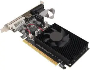 610 Graphics Card, 1GB DDR3 64bit, DVI, VGA, HDMI, PCI Express 2.0 x 16, Desktop Video Card for PC, Cooling Fan, Desktop Video Card for Office Home