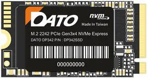 DATO M.2 2242 SSD 512GB, PCIe Gen3 x4 NVMe 1.3 Internal Solid State Drive, Up to 2500/1700 MB/s, DP342 Series