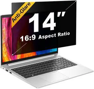 TOPrivaTech Laptop Privacy Screen 14 Inch 16:9, 5-Pack - Enhanced Anti-Glare & Blue Light Filter for Comprehensive Eye Care