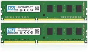 LIYI DDR3 RAM 16GB Kit (2x8GB) 1066MHz PC3-8500S CL7 Unbuffered Non-ECC 1.5V 2Rx8 Dual Rank Channel 240 Pin UDIMM PC Computer Desktop Memory Modules Ram SDRAM Upgrade