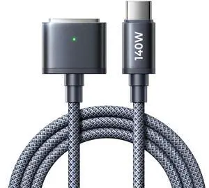 LISEN USB C to Mag-Safe 3 Cable for MacBook Charger, Magsafe Charging Cable Fit for MacBook Air 2024(M3), 2023/2022(M2),MacBook Pro 2023(M3,M2,14-16 inch),MacBook Pro Charger Cord (M2)-Midnight 6.6ft