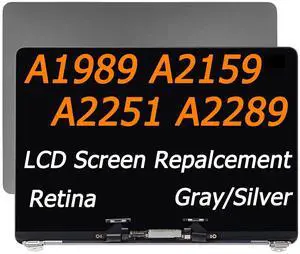 DZLQS A1989 A2159 A2251 A2289 LCD Screen Display Replacement Kit for MacBook Pro 13" Compatible with 2018-2020 Year Retina Display (Space Gray)