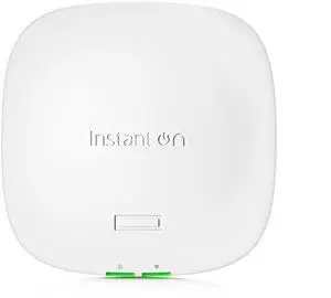 HPE Networking Instant On Access Point AP21 2x2 WiFi 6 Indoor Wireless Access Point | Single-Room, Secure, Smart Mesh Support | Power Source Not Included | US Model (S1T08A)