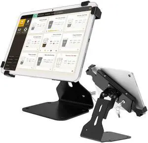 Beelta Tablet Mount Stand Compatible with iPad 9.7-12.9 inch, All-Metal with Cable Lock Anti-Theft BSC401BX