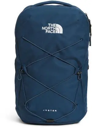 THE NORTH FACE Jester Everyday Laptop Backpack | Commuter Daypack with Water Repellent Finish, 16" Laptop Sleeve, Huge Main Compartment, Shady Blue/TNF White-NPF, One Size