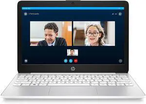 HP Stream 11.6-inch HD Laptop, Intel Celeron N4000, 4 GB RAM, 32 GB eMMC, Windows 10 Home in S Mode with Office 365 Personal for 1 Year (11-ak0020nr, Diamond White)