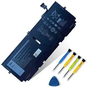 722KK 52Wh Laptop Battery Replace for Dell XPS 13 9300 (2020 Edition) XPS 13 9310 (2020 Edition) XPS 13 9380 (2020 Edition) P117G P117G002 P117G001 Series 02XXFW 2XXFW 0WN0N0 WN0N0 FP86V 7.6V 6800mAh