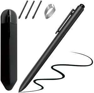 Jvkzaen EMR Stylus Compatible with Remarkable 2, Replacement Digital Pen with Eraser, 4096 Pressure Levels, Tilt Support,Palm Rejection,Pencil Holder(3 Pen Tips)