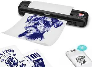 Bagana M500 Tattoo Stencil Printer Thermal Temporary Bluetooth Wireless Portable A4 Tattoo Transfer Stencils Machine Kit with 10pcs Tattoo Paper for Tattooing
